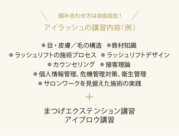 美容室の課題や要望に合わせて講習内容をカスタマイズ